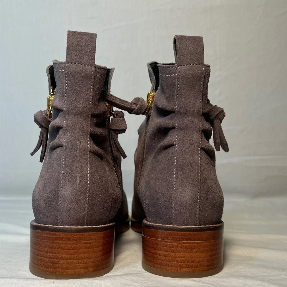 Cole Haan Gray Suede Ankle Boots Sz. 11B - Picture 12 of 13
